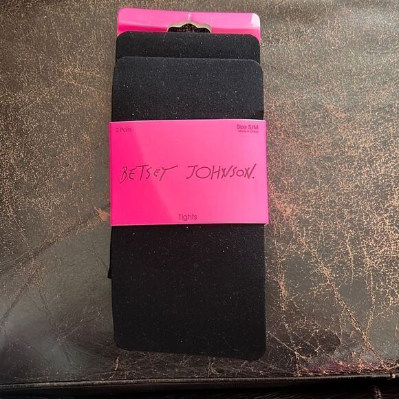 Betsey Johnson Tights 2 Pack - Picture 1 of 4